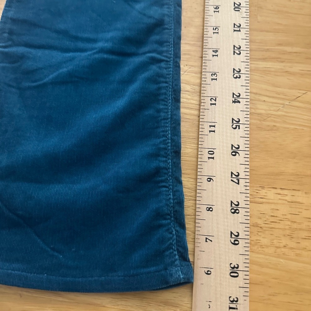 AG Adriano Goldschmied the Angel Corduroy Bootcut Pants Teal Women Size 26R - Picture 10 of 12